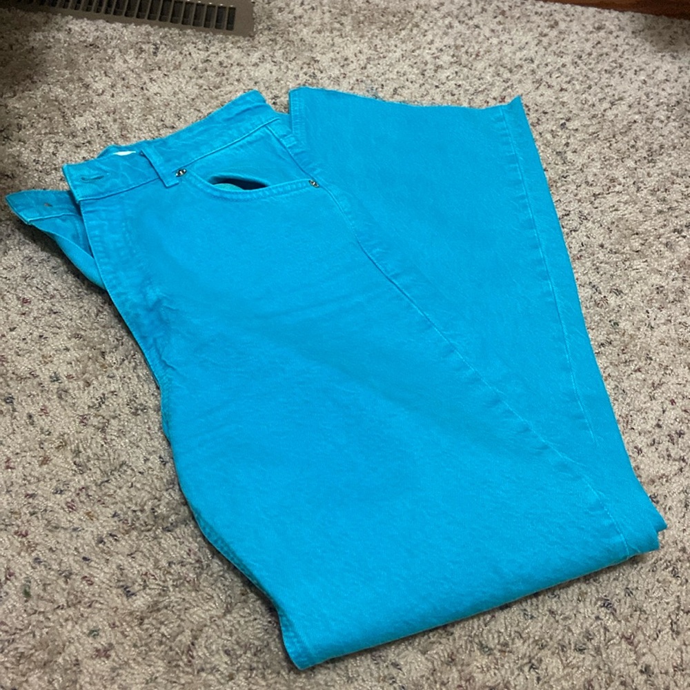 Blue ZARA Wide Leg Jeans